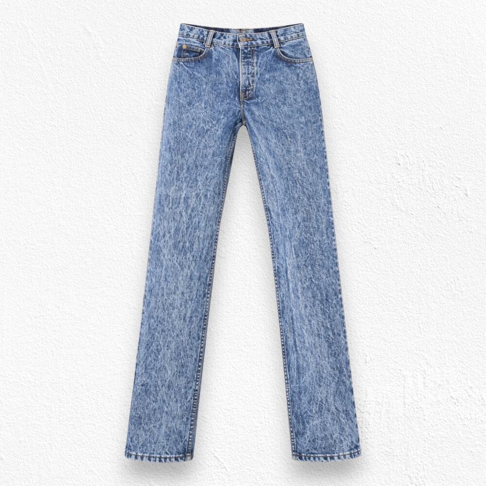 Vintage Levi’s Orange Tab Straight Leg Student Slim Acid Wash Jeans Size 28 USA